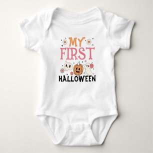 Mijn eerste Halloween Schattigee Pumpkin Ghost Gro Romper