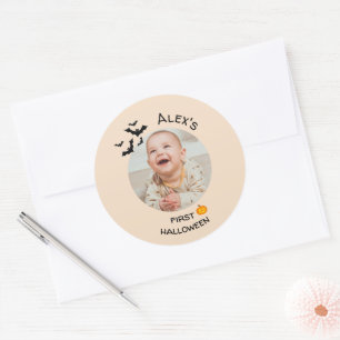 Mijn eerste Halloween Sticker Aangepaste foto
