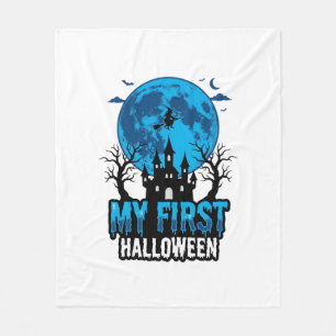 Mijn Eerste Halloween Vintage Geheime Kasteel Baby Fleece Deken