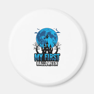Mijn Eerste Halloween Vintage Geheime Kasteel Baby Magneet