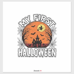 Mijn eerste Halloween vintage ontwerp voor peuter  Sticker
