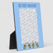 Mijn Eerste Hanukkah Lijstje Fotoplaat (Zijkant)