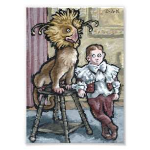 Mijn eerste huisnummer 2 - Surreal Odd Gothic Foto Afdruk