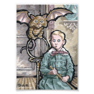Mijn eerste huisnummer 8 - Surreal Odd Gothic crea Foto Afdruk
