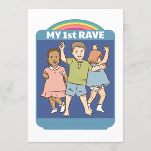Mijn eerste  illustratie Rave Kaart