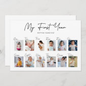 Mijn eerste jaar fotocollage (Voorkant / Achterkant)