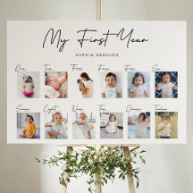 Mijn eerste jaar fotocollage