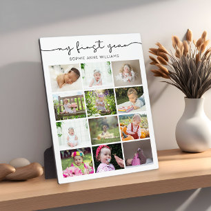 Mijn eerste jaar fotocollage fotoplaat