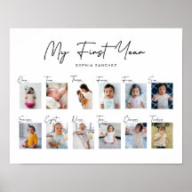 Mijn eerste jaar fotocollage