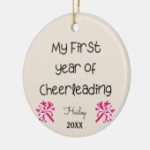 Mijn eerste jaar van Cheerlead Ornament (Links)