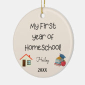 Mijn eerste jaar van de ornament van de Thuisschoo (Links)