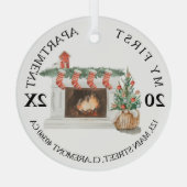 Mijn eerste keepaardhaard glas ornament (Achterkant)