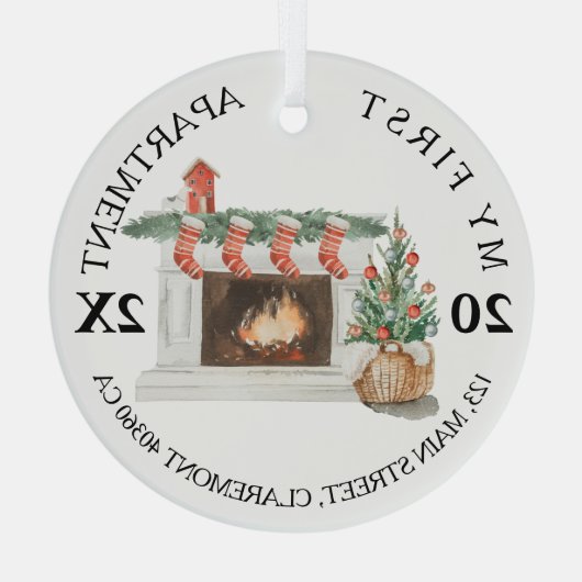 Mijn eerste keepaardhaard glas ornament (Achterkant)