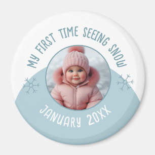 Mijn eerste keer sneeuw zien op een persoonlijke f magneet