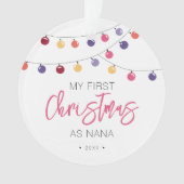 Mijn eerste kerst als Nana Ornament (voorkant)