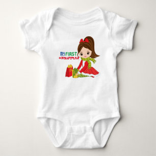 Mijn eerste kerst baby body  romper
