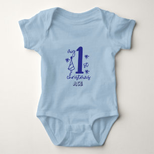 Mijn Eerste Kerst Baby Jongen Romper