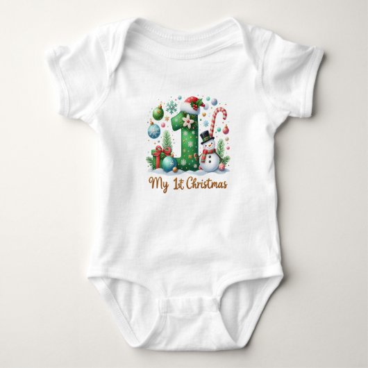 Mijn eerste kerst bodysuit (Voorkant)
