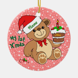 Mijn eerste kerst keramisch ornament