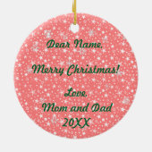 Mijn eerste kerst keramisch ornament (Achterkant)