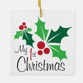 Mijn eerste kerst keramisch ornament