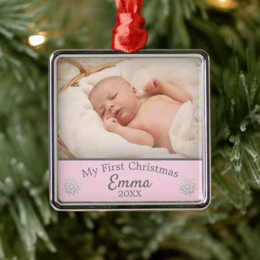 Mijn eerste kerst metalen ornament (Boom)