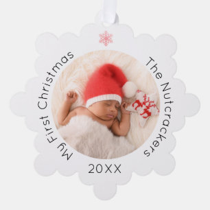 Mijn eerste kerst notenkraker ornament kaart