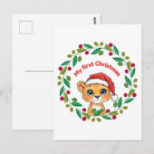 Mijn eerste kerst Ornament Briefkaart (Voorkant / Achterkant)