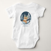 Mijn eerste Kerst Schattige Herten in Snow Romper (Achterkant)