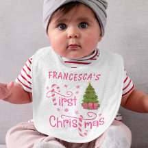 Mijn eerste kerstcadeaus en kerstboomroze