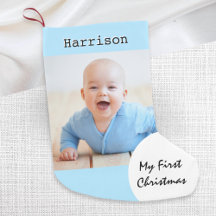 Mijn Eerste Kerstdag Baby Foto Aangepaste Naam Bla