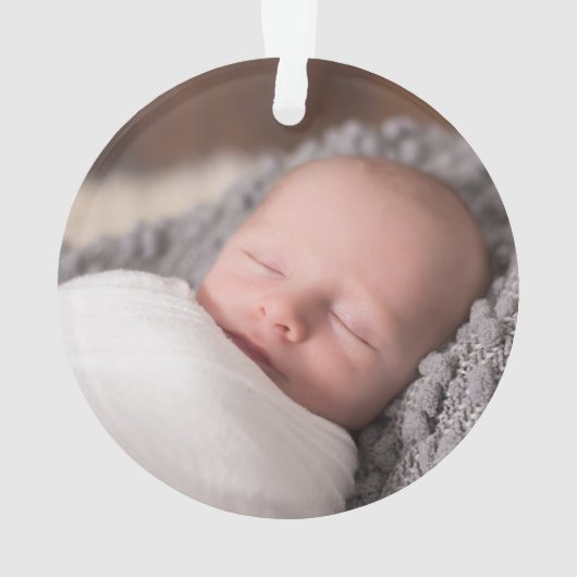 Mijn eerste kerstfeest als Nana Greenery Ornament (achterkant)