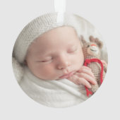 Mijn eerste kerstfeest als Nana Winter Greenery Ornament (achterkant)