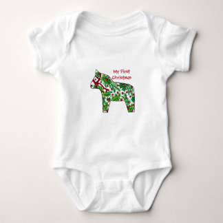 Mijn eerste kerstfeest Dala Horse Romper