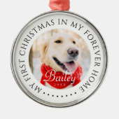 Mijn eerste Kerstfeest voor altijd Thuis Modern Pe Metalen Ornament (Voorkant)