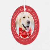 Mijn eerste Kerstfeest voor altijd Thuis Modern Pe Metalen Ornament (Voorkant links)