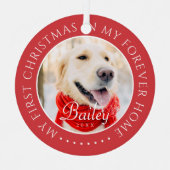 Mijn eerste Kerstfeest voor altijd Thuis Modern Pe Metalen Ornament (Voorkant)