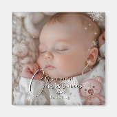 Mijn eerste kerstfoto Baby Magneet (Voorkant)