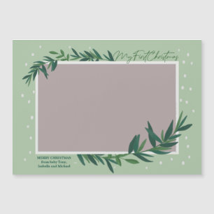 Mijn eerste kerstfoto Baby Magnetische Kaart