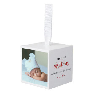 Mijn eerste kerstfoto-Baby Ornament met foto's