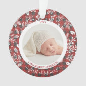 Mijn eerste kerstfoto maken ornament (voorkant)