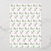 Mijn eerste kerstfoto vakantiescript folie feestdagenkaart (Achterkant)