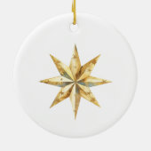 Mijn eerste kerstkerststal is gepersonaliseerd keramisch ornament (Achterkant)