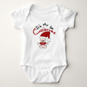 Mijn eerste kerstkersttshirts en Baby Romper (Voorkant)