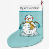 Mijn eerste kerstman grote kerstsok (Achterkant)