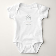 Mijn Eerste Kerstmis 2026 Baby Naam Bodysuit