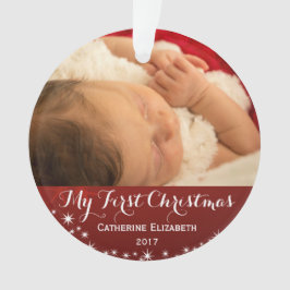 Mijn eerste Kerstmis - Baby eerste kerstfoto Ornament