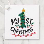 Mijn eerste Kerstmis Bedankjes Labels (Voorkant)