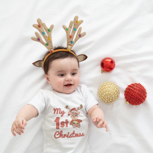Mijn eerste kerstmis - Cute rendier Romper