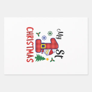Mijn eerste Kerstmis Inpakpapier Vel